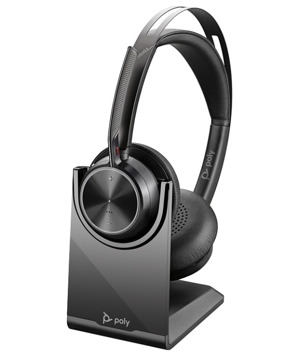 Poly Voyager Focus 2 UC con base de carga
